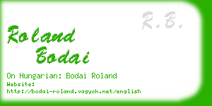 roland bodai business card